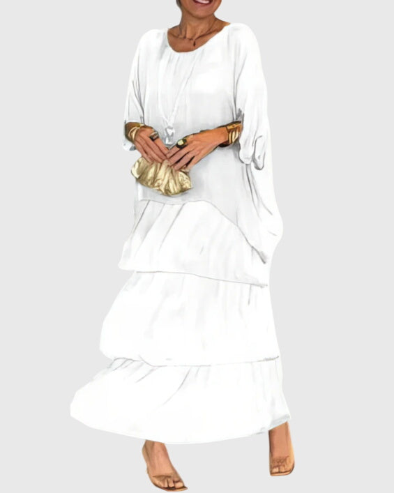 Timeless style women's maxi dress, long and flowing for sophisticated elegance & comfort.