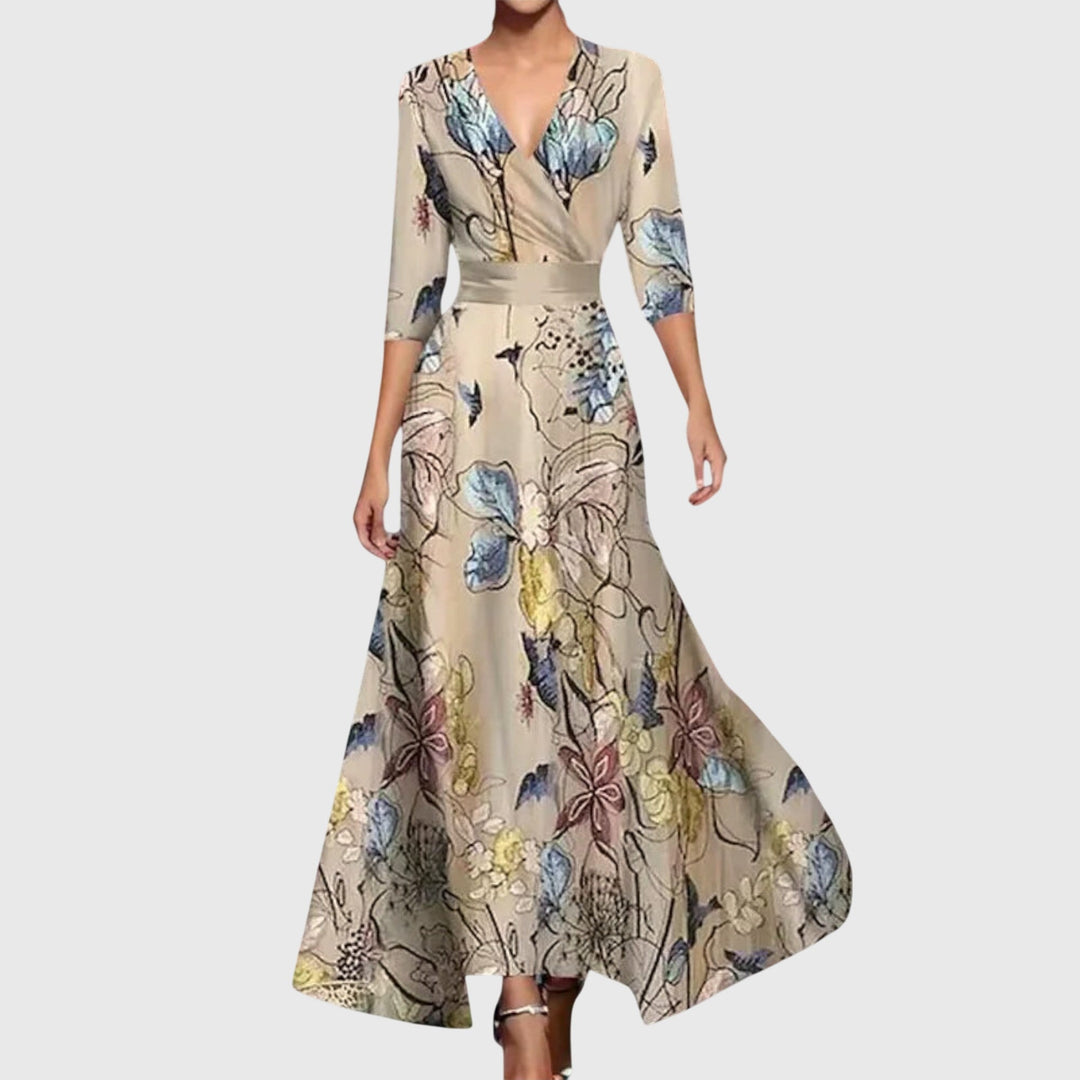 Chic women's elegant midi dress, suitable for various occasions, offering versatile style & ladies' fashion.