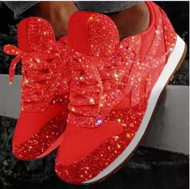 Glitter Chunky Height-Boosting Trainers