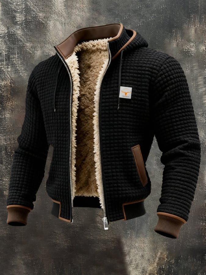 Stylish men's quilted winter jacket. Warm, windproof, and perfect for layering during transitional seasons.