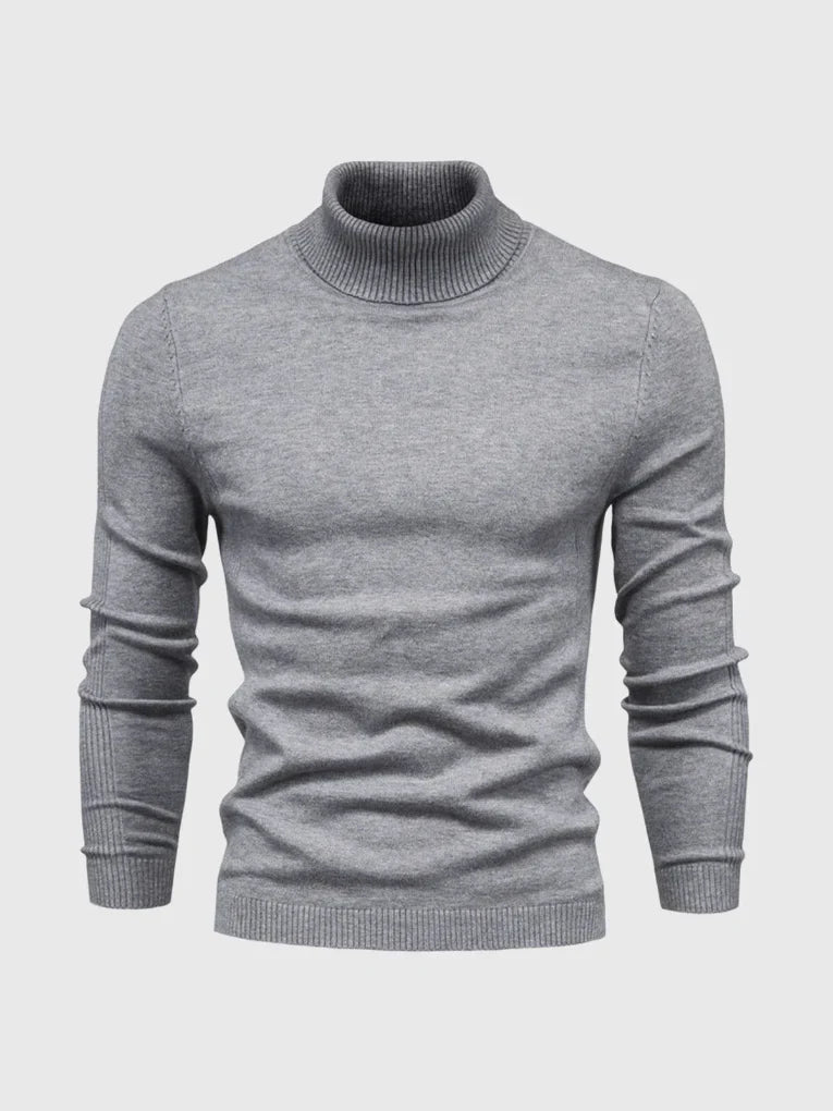 Everyday men's turtleneck sweater, a timeless winter wardrobe essential.