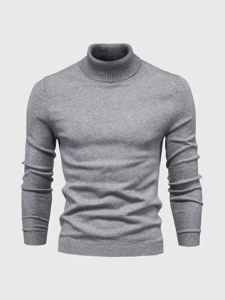 Everyday men's turtleneck sweater, a timeless winter wardrobe essential.