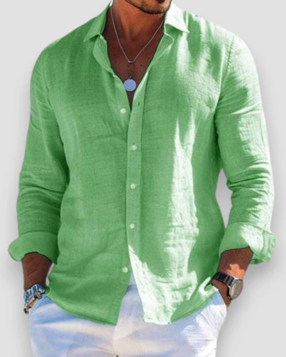 Men's summer shirt, short sleeve, designed for effortless casual style and comfortable warm-weather wear.