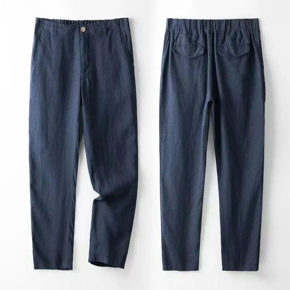 Men's everyday casual set: button cardigan & matching relaxed fit trousers for ultimate comfort.