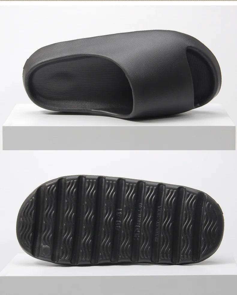 Versatile men's casual indoor/outdoor slippers, comfortable slip-on design for daily wear.
