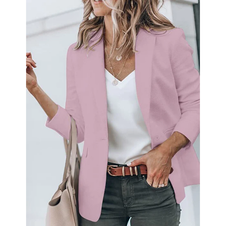 Chic women's leisure blazer, perfect for smart casual and workwear.