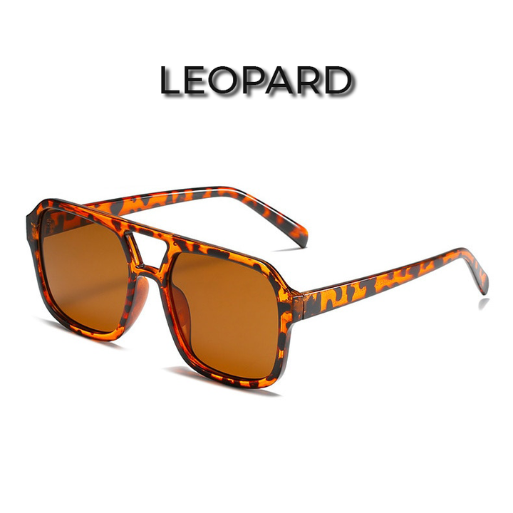 Reflective square candy sunglasses for women, offering stylish UV protection.