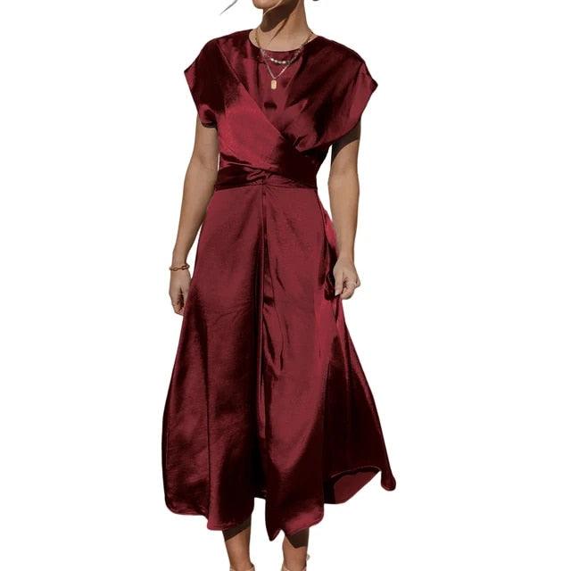 Embroidered Midi Dress for Women