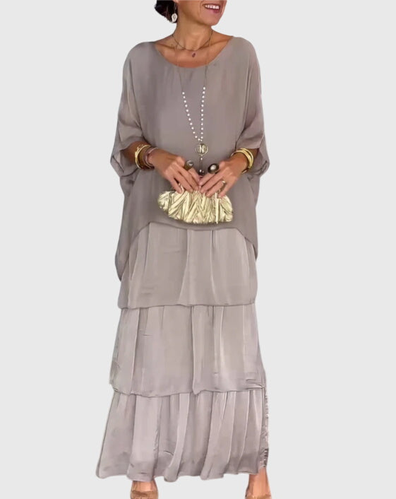 Beautiful long flowing maxi dress for women, perfect for a special evening or formal event.