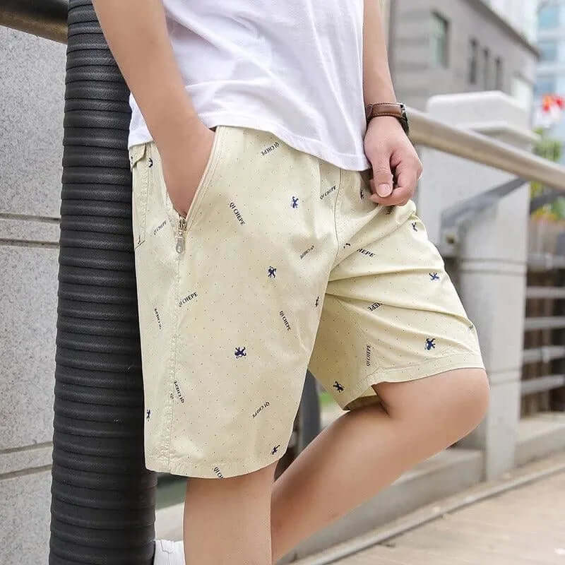 Men's Casual Shorts with Zipper Pocket