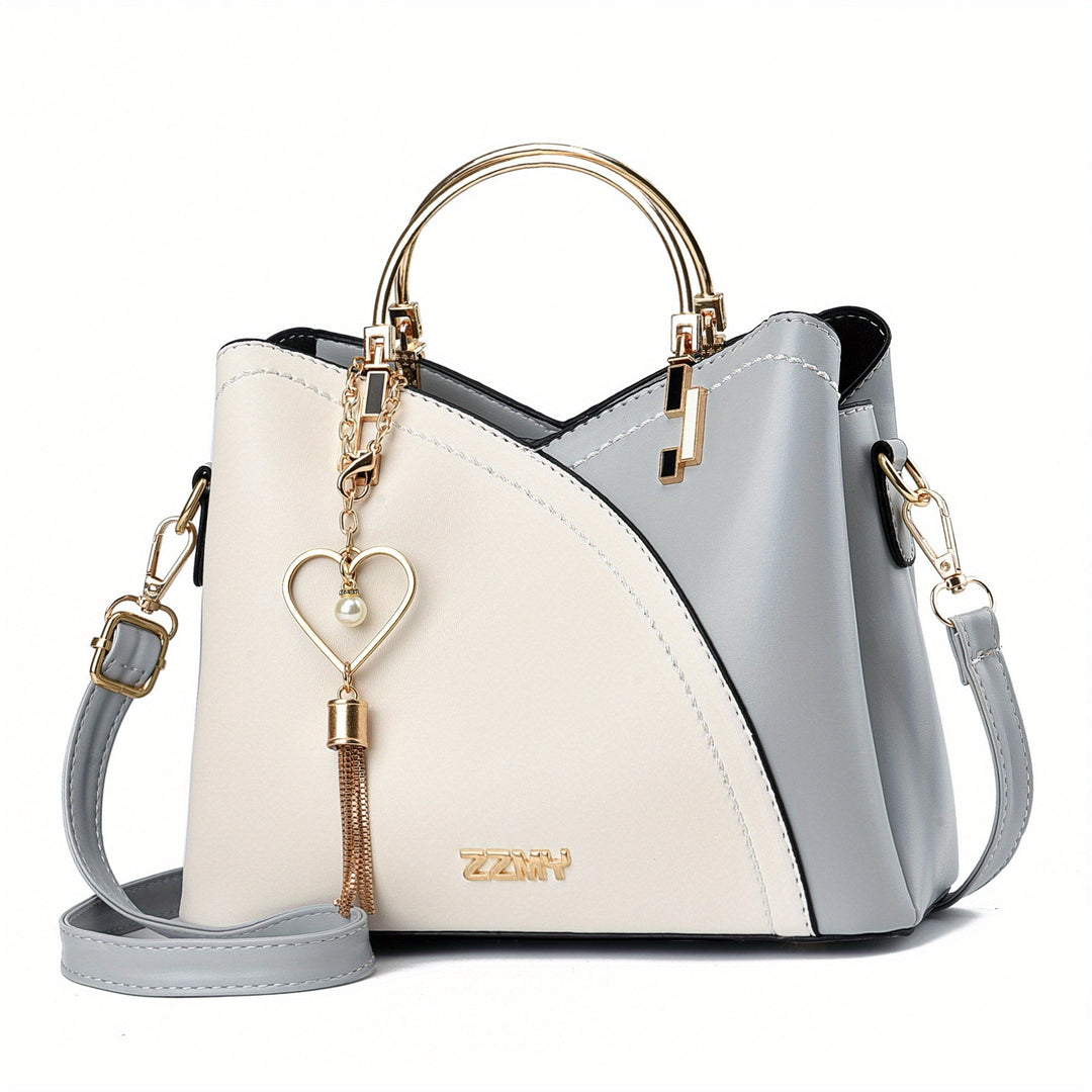 Rich brown luxury leather handbag, a versatile and stylish everyday tote for women.