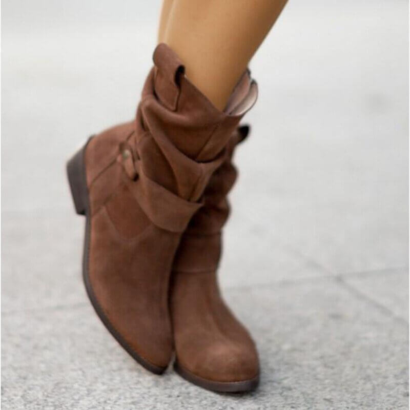 Women's Ankle Boots with Low Heel
