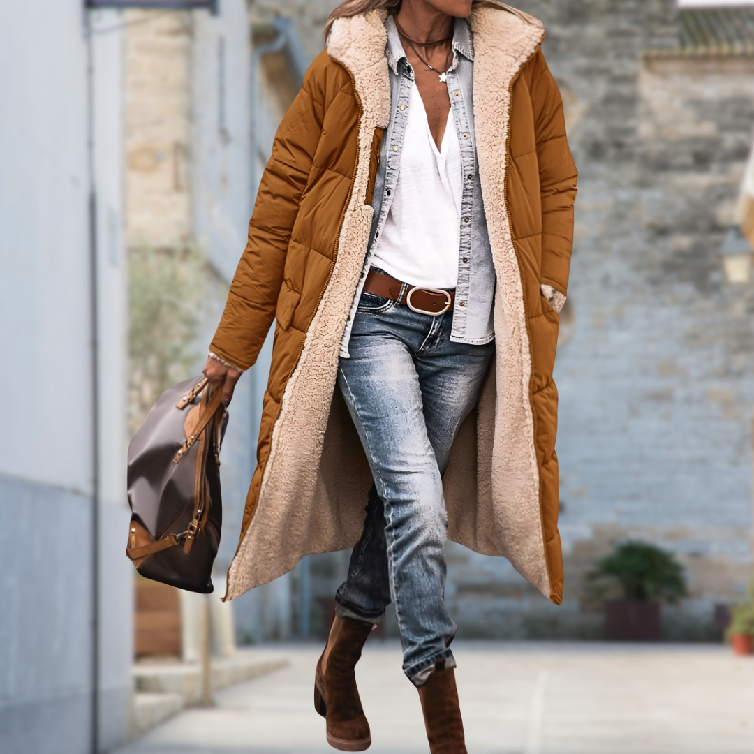 Stylish, warm women's winter coat. Windproof & waterproof for ultimate cold weather protection & seasonal apparel.
