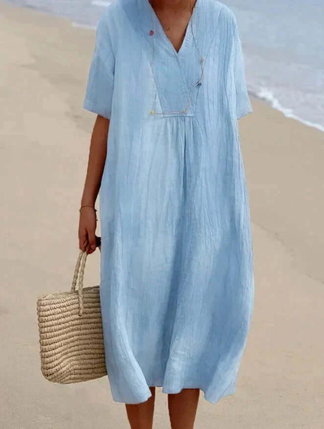 Women's casual summer dress, relaxed fit for effortless warm-weather style and comfort.
