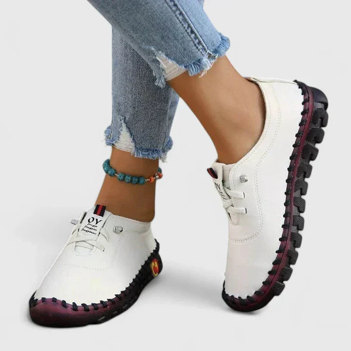 Elegant women's comfort shoes, perfect for walking, featuring orthopedic arch support & pain relief.