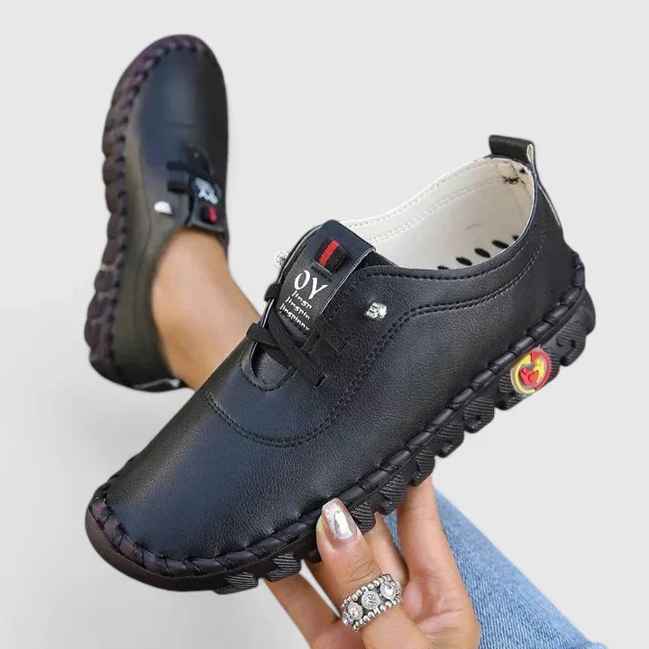 Elegant women's orthopedic comfort shoes with arch support for daily wear.
