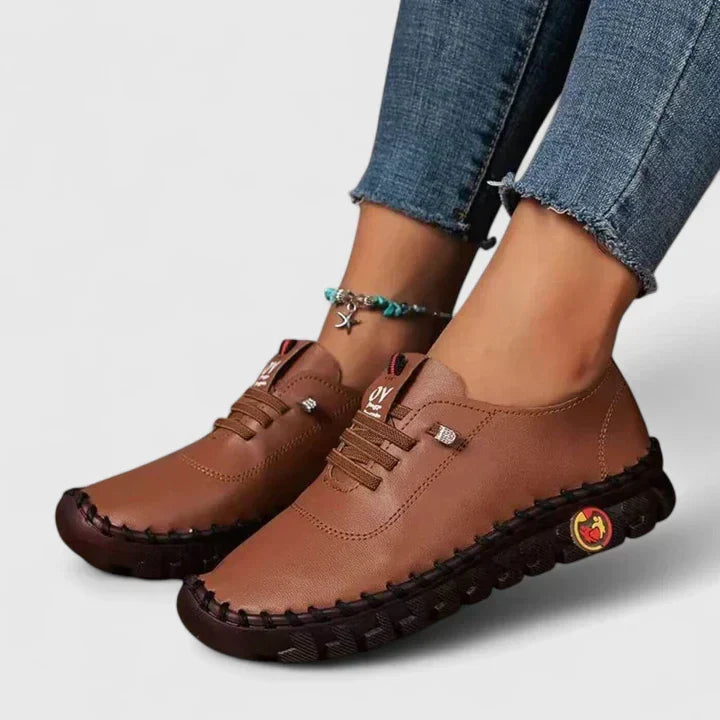 Women's comfort shoes for foot pain relief, featuring orthopedic arch support and shock absorption.