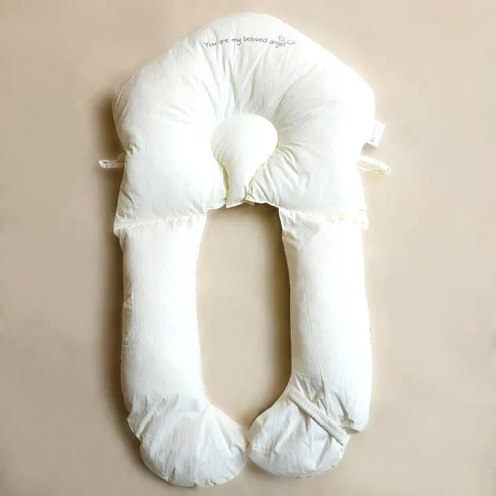 Parents' peace of mind with this ergonomic baby sleep cushion, creating a safe, antibacterial & comfortable sleep environment.