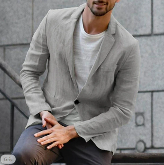 Men's lightweight stylish blazer for summer events. Perfect for versatile formal or casual chic fashion.
