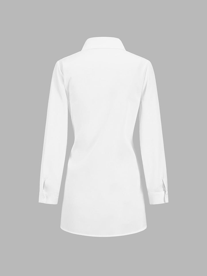 Versatile women's tie-waist blouse, a timeless fashion staple for everyday style & comfort.