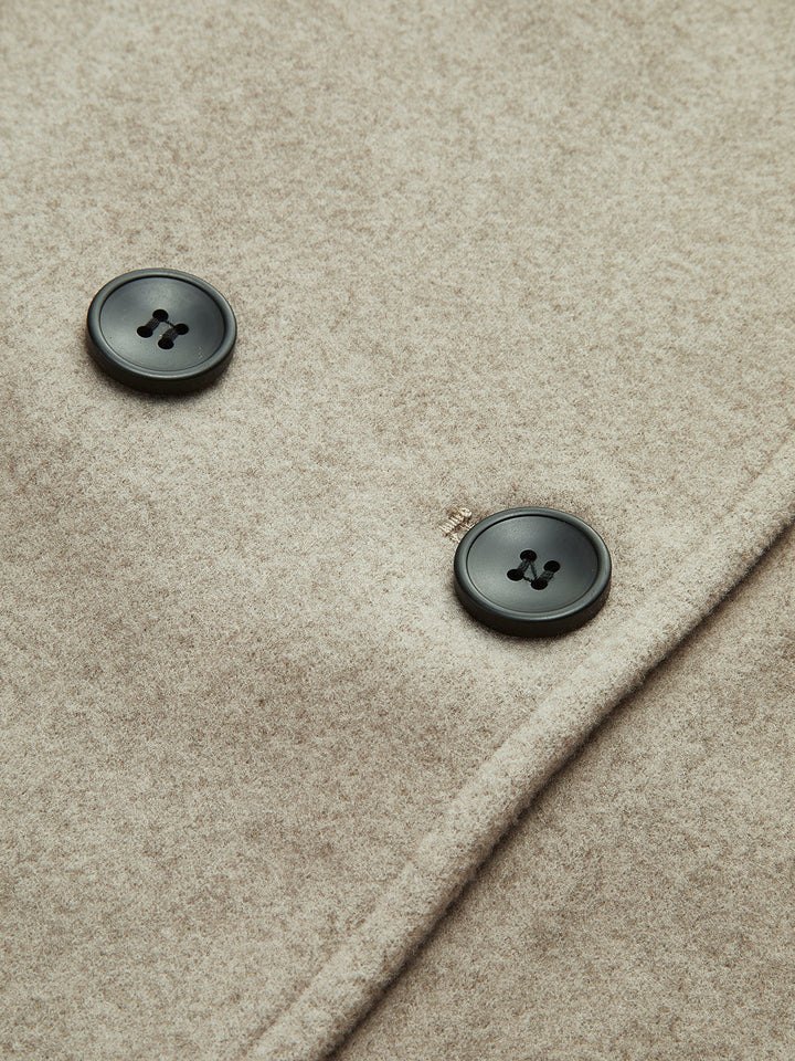 Women's classic double-breasted pea coat. Versatile winter outerwear, warm and stylish.