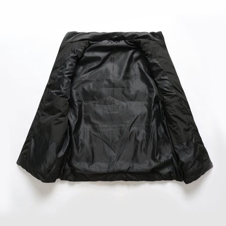 Adjustable heat unisex jacket, allowing personalized warmth for all-weather outdoor activities.