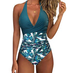 Light blue with print