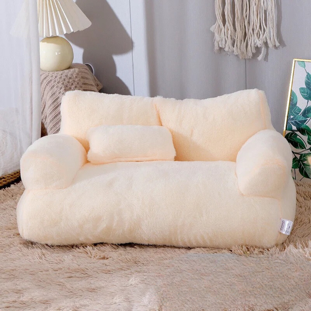 Elegant feline furniture cat bed, a plush pet lounge for small or large cats.