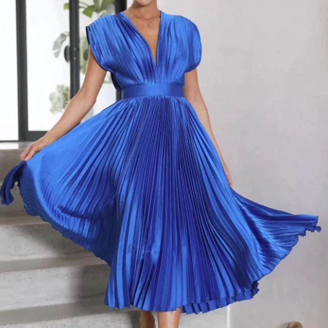 Flattering women's midi dress, an elegant choice for parties, formal events, and versatile occasion wear.