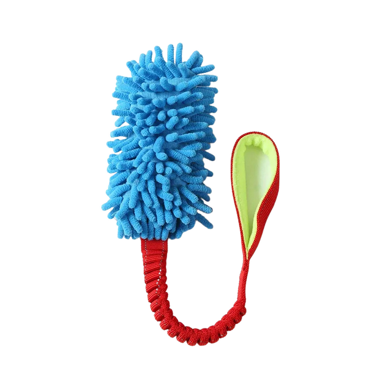 Robust, interactive dog tug toy, designed for durable chewing and active play. Essential pet supplies.