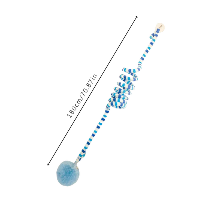 Engaging spiral cat toy boosts feline reflexes & promotes active play, providing pet enrichment.