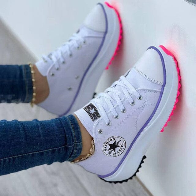 Stylish women's orthopedic sneakers with arch support, perfect for trendy daily wear and posture correction.
