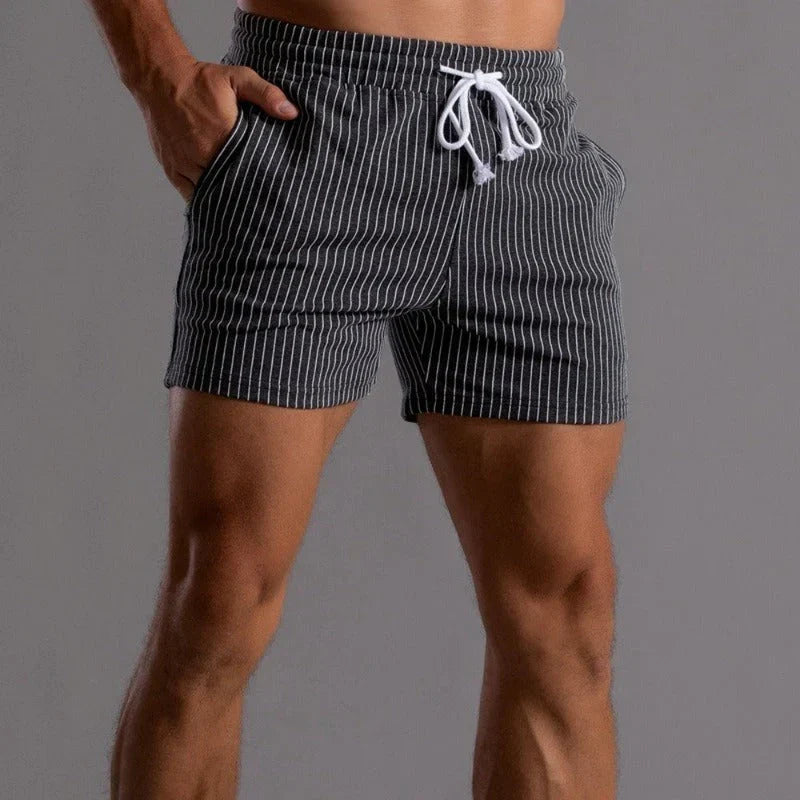 Men's fitness and running shorts with super stretch for peak athletic performance. Quick-dry active gym wear.