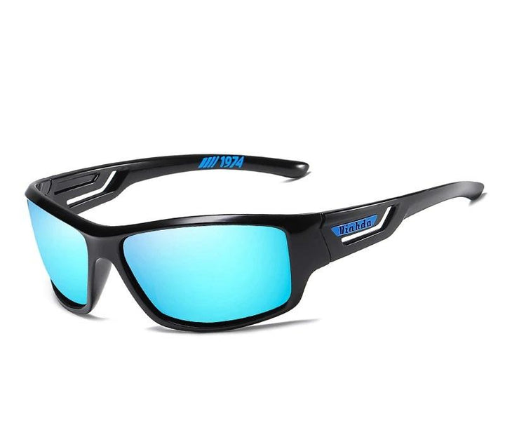 Sporty UV400 polarized sunglasses for active outdoor enthusiasts, offering superior eye protection & clarity.