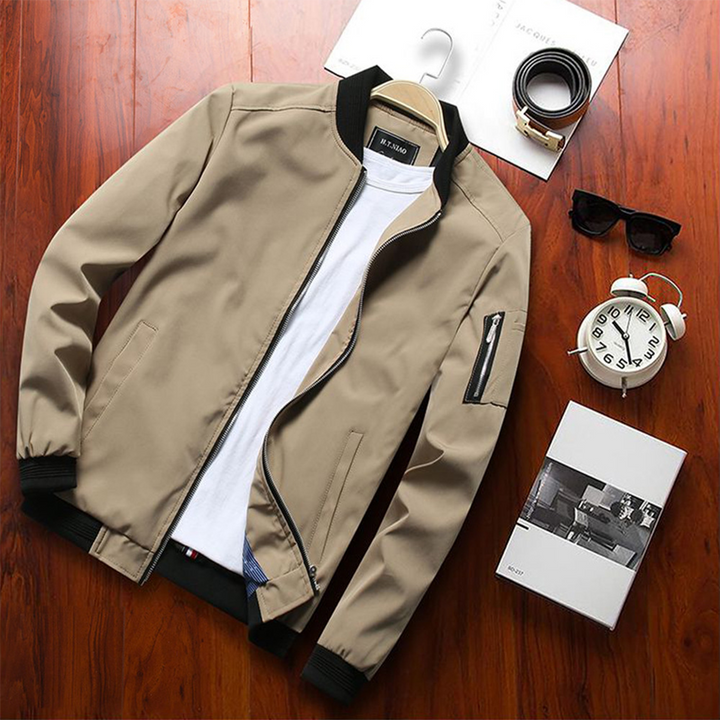 New men's stylish casual jacket, comfortable fit & versatile design.