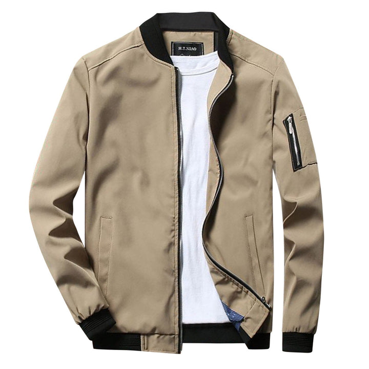 Sleek men's versatile casual jacket, comfortable and stylish for spring/fall.