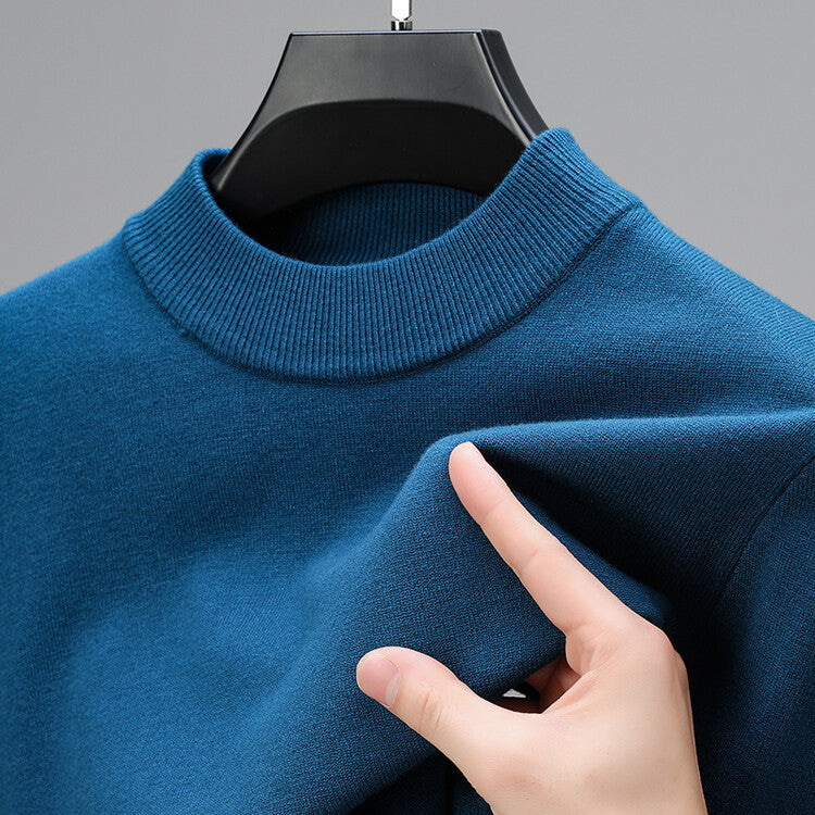 Elegant men's pullover sweater with a tailored fit. Sophisticated long sleeve design for modern men's fashion.