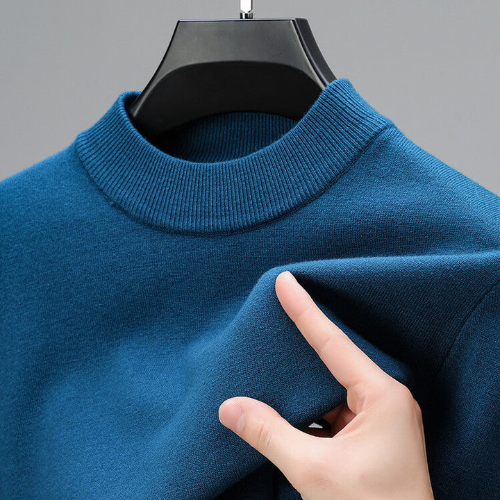 Elegant men's pullover sweater with a tailored fit. Sophisticated long sleeve design for modern men's fashion.