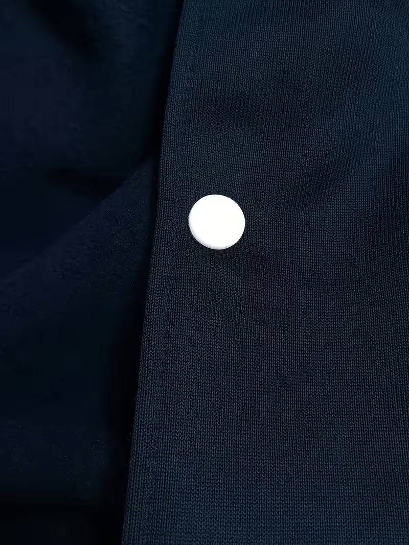 Men's lightweight color block jacket. Casual zip-up outerwear with a baseball collar, perfect for streetwear.