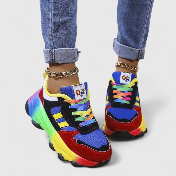 Stylish women's orthopaedic trainers, offering lightweight comfort, athletic support, and walking stability.
