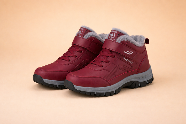 Women's waterproof cozy winter ankle boots for snow and cold weather, ideal for daily wear.