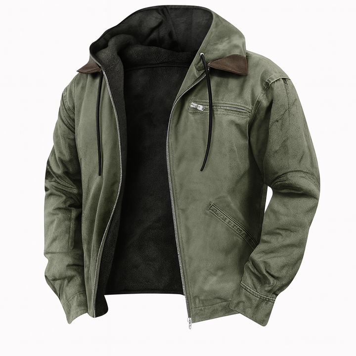 Men's classic brown everyday jacket, versatile smart casual outerwear for structured layering.