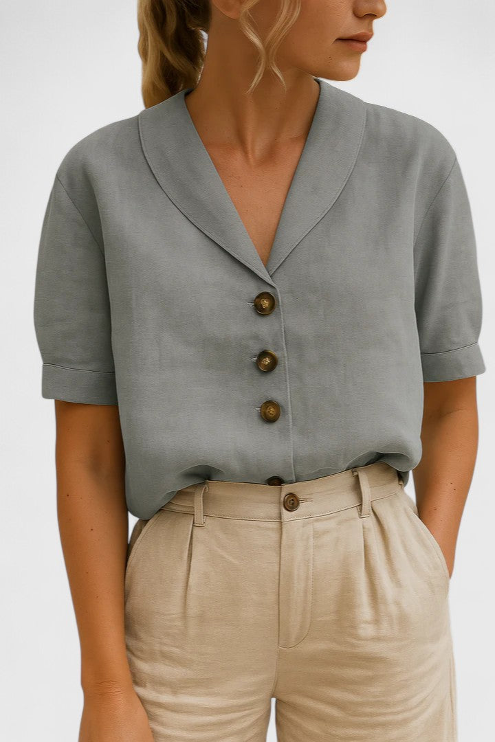 Lightweight and versatile women's blouse, ideal for sophisticated spring & summer fashion; elegant and chic.