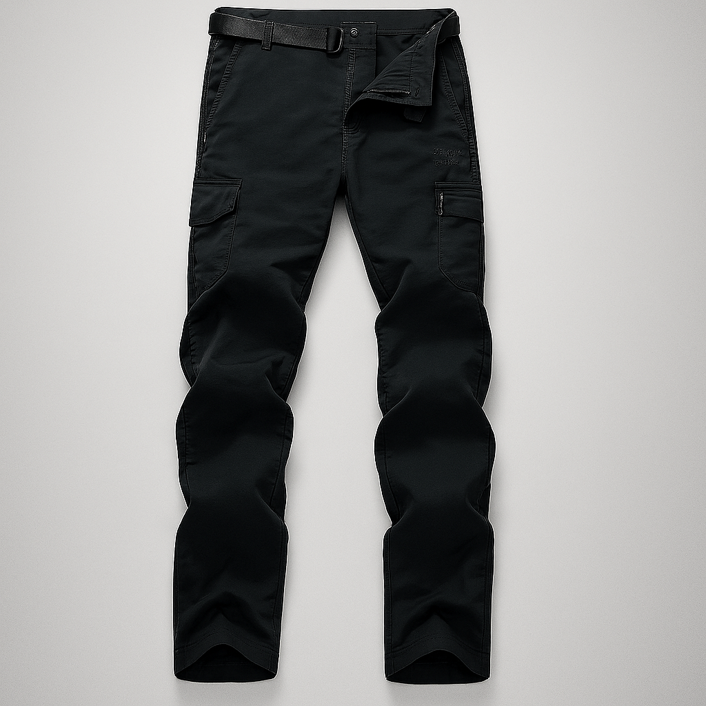 Casual men's lightweight cargo pants. Quick dry outdoor apparel, perfect for summer, travel, and everyday wear.