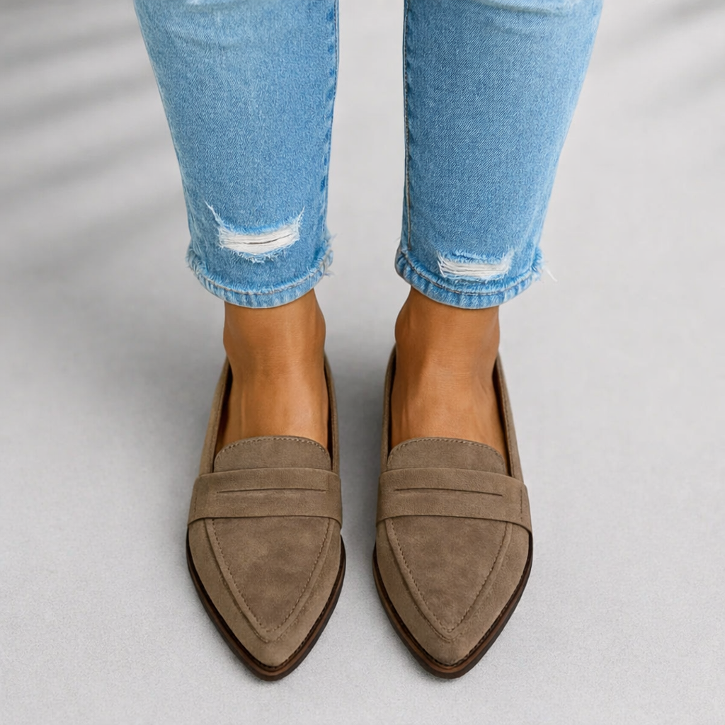 Women's comfortable orthopaedic slip-on loafers, perfect for casual or everyday outfits.