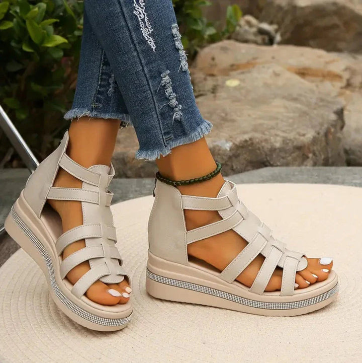 Elegant & comfortable women's wedge sandals, ideal for all-day summer wear and parties.
