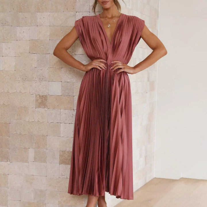 Summer women's flowy midi dress, lightweight and stylish for warm days, parties, or date nights.