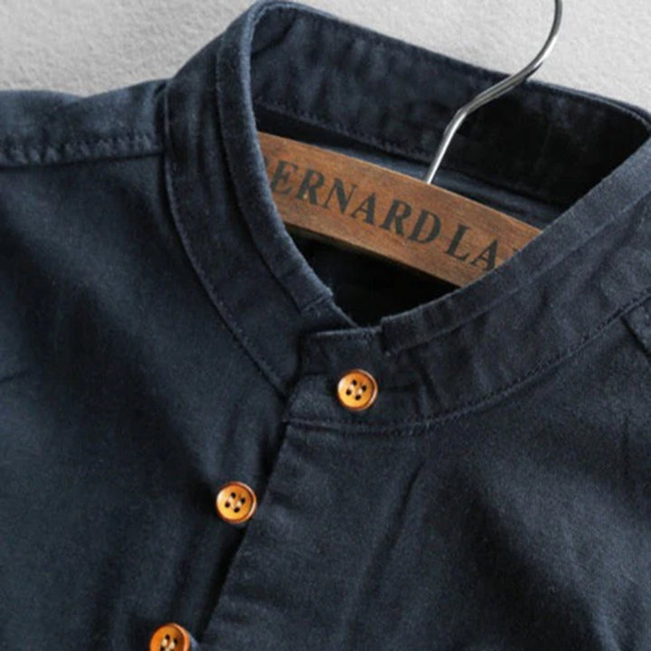 Stylish men's classic long sleeve shirt, excellent for business casual looks and modern men's fashion.