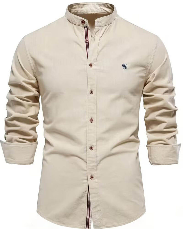 Effortless men's long sleeve shirt, perfect for casual and smart casual men's fashion. Versatile & stylish.