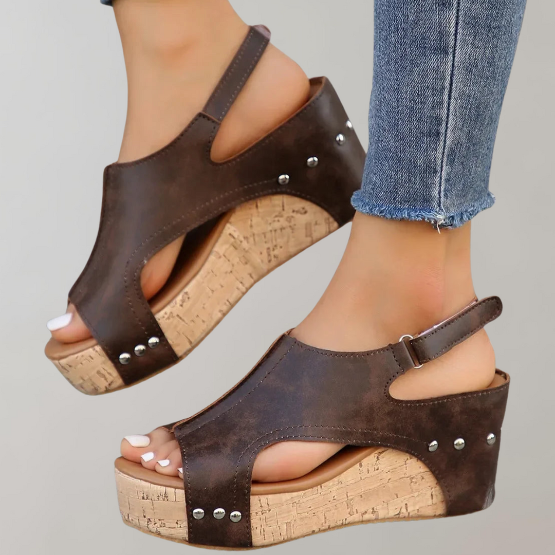 Elegant women's high heel sandals, providing all-day comfort with orthopedic arch support for stylish wear.